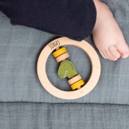 Personalized Wooden Rattle, Trixie, Baby Toy, Gifts, Birth Gift, Toy Gift
