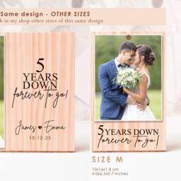 Wedding Gifts For Couples, Engraved Day Photo Frame, Mr & Mrs Picture Keepsake, Gift Her, 1st Anniversary - thumbnail 3