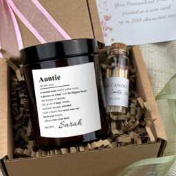 Auntie Candle - Personalised Definition Gift Birthday Thank You Family - thumbnail 3