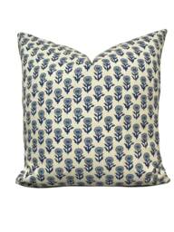 Schumacher Adeline Porcelain Cushion Cover Pillow Double Sided - thumbnail 1