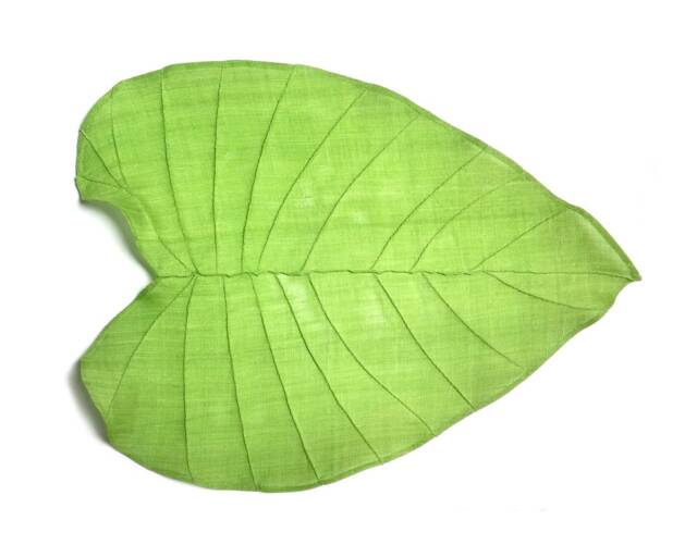 Leaf Shaped Table Mat Placemat Wall Hanging Small Curtain With Ramie Fabrics Korean Traditional Patchwork Jogakbo Pojagi