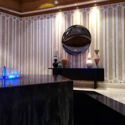 Handcrafted Concave Black Mirror Space Age Decor - thumbnail 2