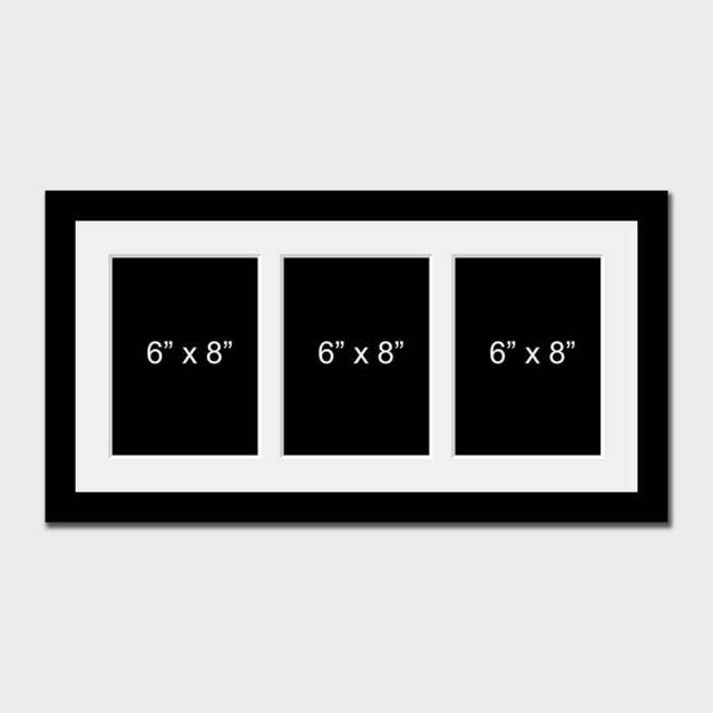 "Multi Photo Picture Frame - Holds 3 6"" X 8" - image 1