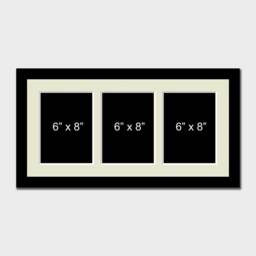 "Multi Photo Picture Frame - Holds 3 6"" X 8" - thumbnail 2