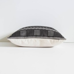 Aztec Pillow Cover Black Bohemia Linen Blend Cushion - 45x45cm - thumbnail 4