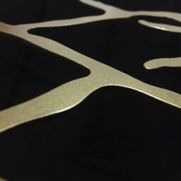 Gold Unalome Metal Wall Art Zen Yoga Studio Decor - thumbnail 3