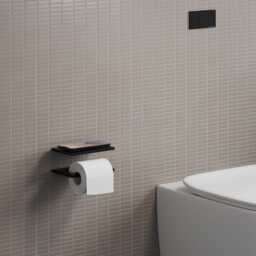Modern Toilet Paper Holder With Shelf Right-Side Hidden Mount - thumbnail 3