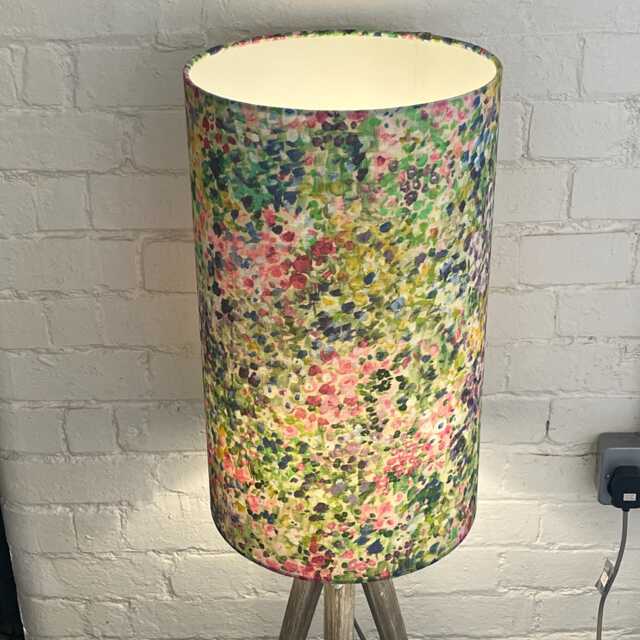 Fusion Abstract Extra Tall Handmade Lampshade, Suitable For Table Lamp, Floor Lamp - image 1