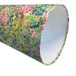 Fusion Abstract Extra Tall Handmade Lampshade, Suitable For Table Lamp, Floor Lamp - thumbnail 3