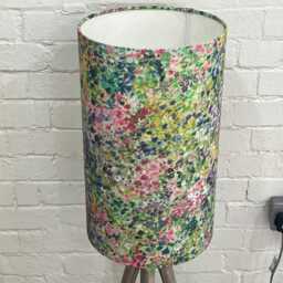 Fusion Abstract Extra Tall Handmade Lampshade, Suitable For Table Lamp, Floor Lamp - thumbnail 2