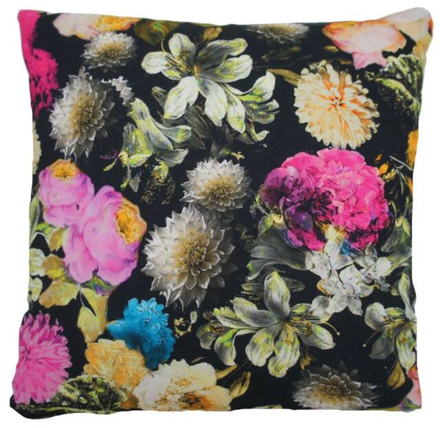 Floral Cushion Cover Hydrangea, Peony & Roses Print - Made in UK - image 1