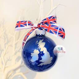 Great Britain Bauble, United Kingdom UK London Christmas Bauble 2024 - thumbnail 3