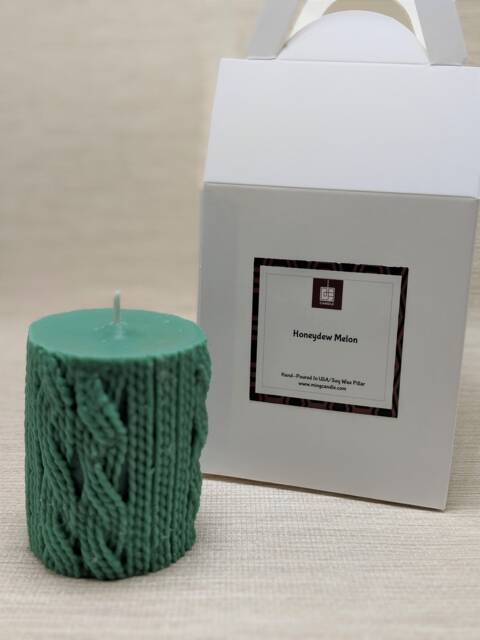 Wool Cylinder Pillar Soy Candle No Scent Or Scented Mingcandle Custom Made With Gift Box 8 Colors Hand Poured Unique Special - image 1