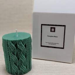 Wool Cylinder Pillar Soy Candle No Scent Or Scented Mingcandle Custom Made With Gift Box 8 Colors Hand Poured Unique Special - thumbnail 2
