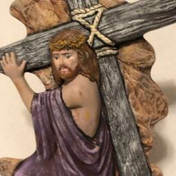Ceramic Custom Painted Crucifix - thumbnail 2