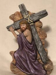 Ceramic Custom Painted Crucifix