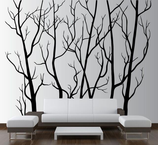 Large Wall Tree Forest Decal Nursery Birch Sticker Removable - 7 Feet Tall 1111 - image 1
