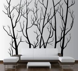 Large Wall Tree Forest Decal Nursery Birch Sticker Removable - 7 Feet Tall 1111