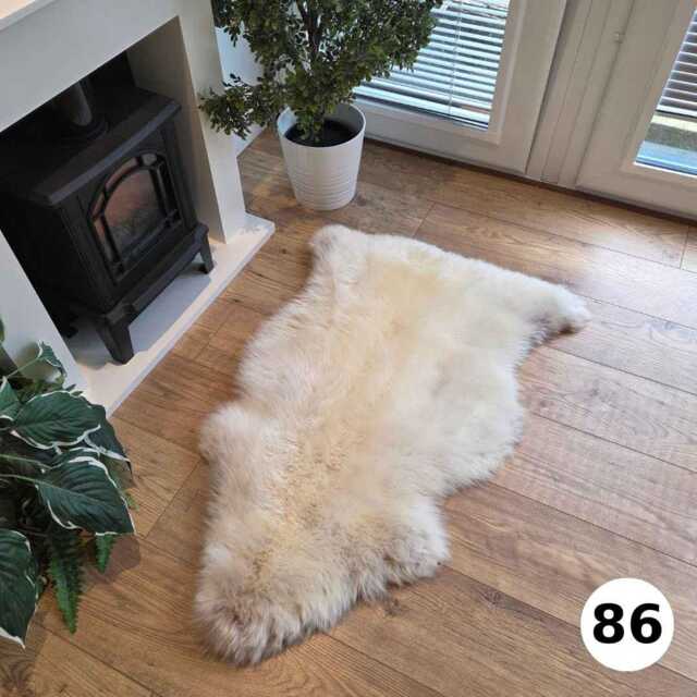 100% British Undyed Rare Breed Sheepskin Rug - 86