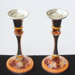 Candle Holders, New Home Gift, Stick, Jewish Wedding Candles Holder, Judaica, Shabbat Holder, Centerpiece, Israel - thumbnail 2