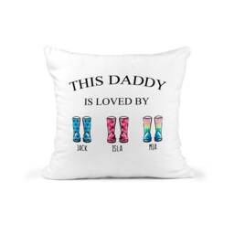 Personalised Fathers Day Cushion, Dad Gift, Grandad Best Is Loved By Pillow, Names, Gift For Him - thumbnail 2