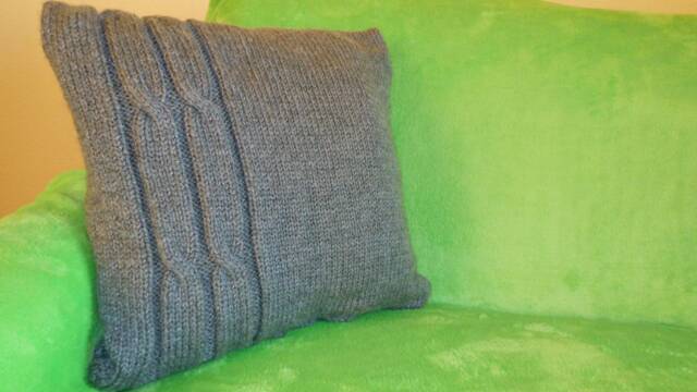 Knitted Acrylic Pillow Case - image 1