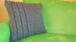 Knitted Acrylic Pillow Case - thumbnail 1