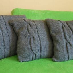 Knitted Acrylic Pillow Case - thumbnail 4