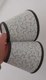 Dulcie Classic Sanderson Candle Clip Lampshade With Dark Trim - thumbnail 1