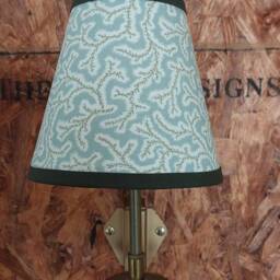Dulcie Classic Sanderson Candle Clip Lampshade With Dark Trim - thumbnail 2