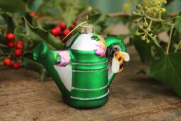 Small Green Garden Allotment Watering Can Christmas Tree Bauble Decoration