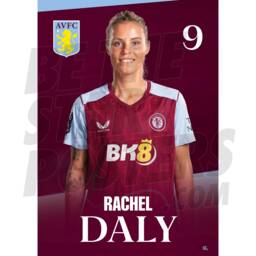 Aston Villa Women Fc Daly 23/24 Headshot Poster - thumbnail 1