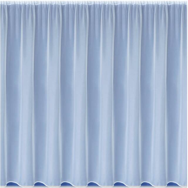 Traditional Plain White Lead Weighted Net Curtain Sold By The Metre in Width - Sue - image 1