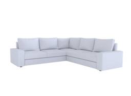 Whole Set Custom Made Cover Fits Ikea Kivik 4 Seat Sectional Sofa Cover, 2+2 Corner Replace