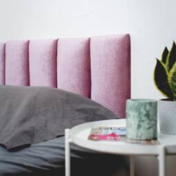 Headboard Queen, Velvet Cushion, Modern Bedroom Decor, Fabric Wall Panels, Headboard, Upholstered - thumbnail 3