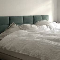 Headboard Queen, Velvet Cushion, Modern Bedroom Decor, Fabric Wall Panels, Headboard, Upholstered - thumbnail 2