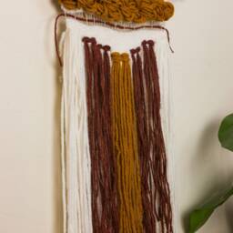 Woven Wall Hanging Decor Tapestries Woven Art Weaving Tapestry Textile Boho - thumbnail 4