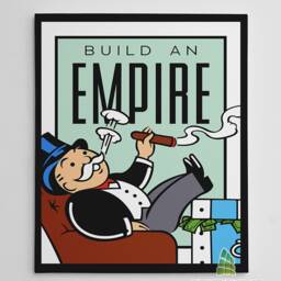 Build An Empire Monopoly Canvas Art Motivational Quote Wall Print Picture Home Decor -C406 - thumbnail 2