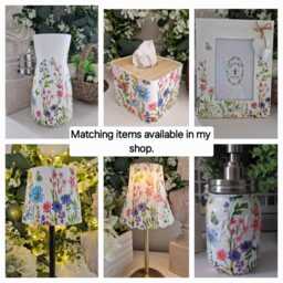 Beautiful Floral Meadow Decoupaged Mason Jar Soap Dispenser - thumbnail 4