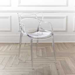 Transparent Dining Chair, Clear Master Style, Polycarbonate Kitchen & Outdoor Seating