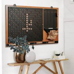 Magnetic Wall Scrabble Game - Modern Family Fun Art Decor - thumbnail 1