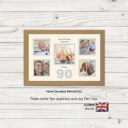 90Th Photo Frame Word Birthday Special Gift 5Sqbox-973D By Photos in A Word - thumbnail 1