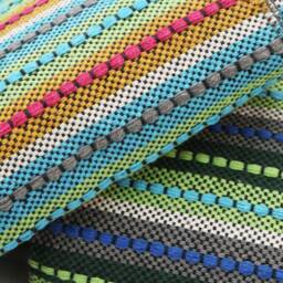 Portuguese Cotton Blanket - Multicoloured Durable Sofa Cover Boho Bedspread Sustainable Modern Traditional Home Decor - thumbnail 3