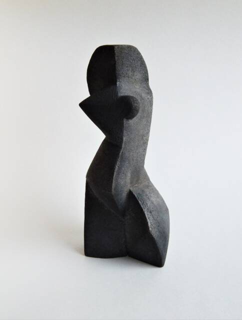 Ceramic Sculpture, Black Ceramics, Ceramic Figurine, African Figure, Sculpture For The Garden, Ceramics Raku, Art - image 1
