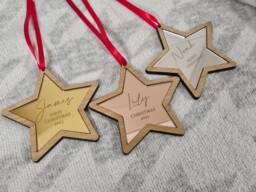 Personalised Family Christmas Ornament, Hanging Stockings, Custom, Gift Decor, First Decoration, Names, 2021 2022
