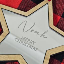 Personalised Family Christmas Ornament, Hanging Stockings, Custom, Gift Decor, First Decoration, Names, 2021 2022 - thumbnail 4