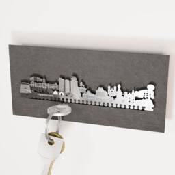 Quebec Skyline Key Rack - City Landmarks Souvenir Gift - thumbnail 2
