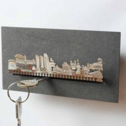 Quebec Skyline Key Rack - City Landmarks Souvenir Gift - thumbnail 1