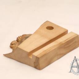 Maple Burl Pen & Business Card Holder Live Edge Desk Organizer - thumbnail 4