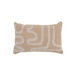 Beige Abstract Woven Throw Pillow - Decorative Lumbar Kilim Pillowcases Set Cotton Covers Sofa Bed Living Room Home Accessories - thumbnail 2